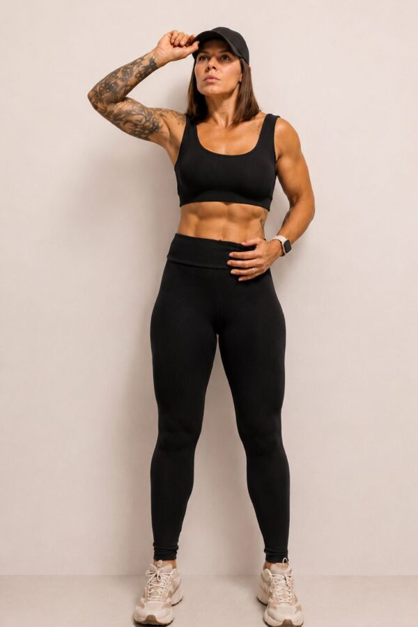 Conjunto Flow Legging Top Alça Reta
