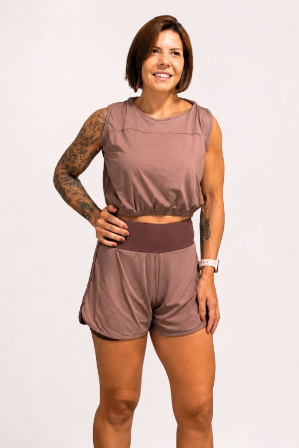 Conjunto Arena Cropped Short Duplo